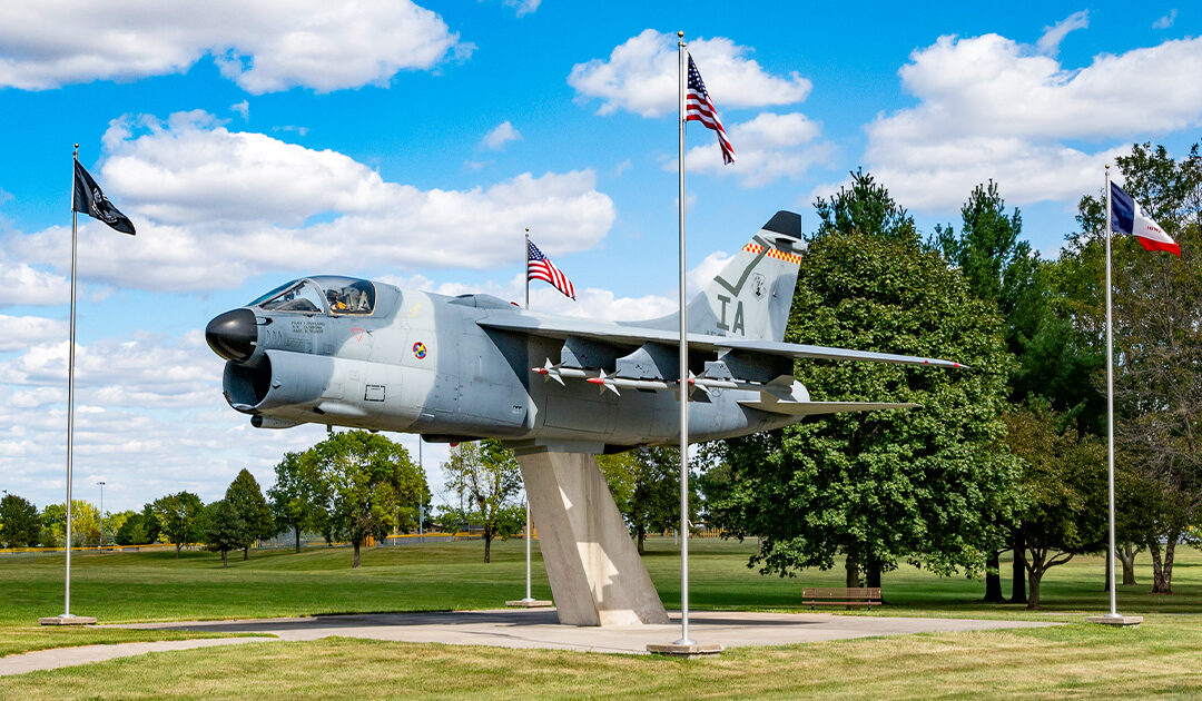 Veterans Memorial A-7D Jet Display